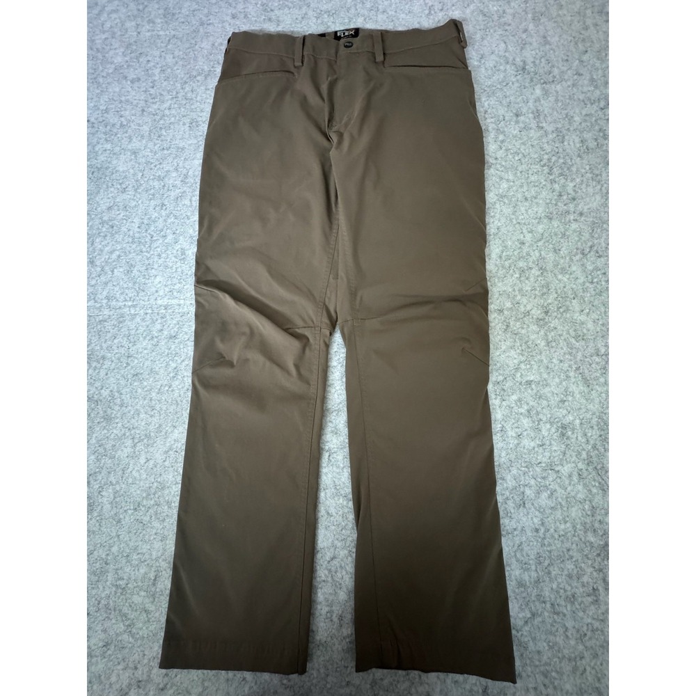 Timberland PRO Flex Pants Mens 36x32 Brown Regular Fit Nylon Stretch Workwear